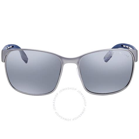 Prada Linea Rossa Prada Grey Mirror Gradient Polarized Silver 